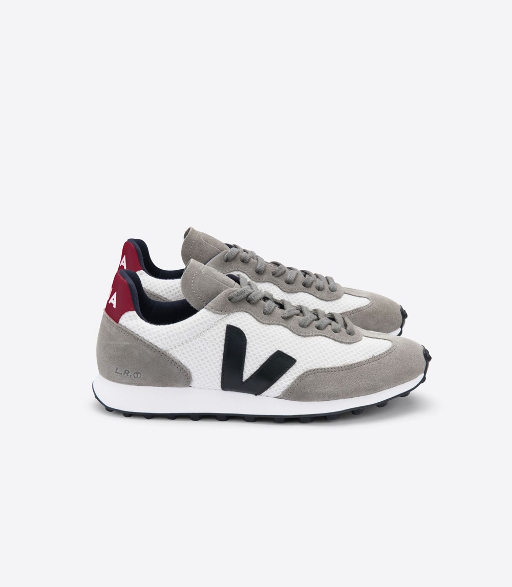 Tenis Veja Mujer - Rio Branco Hexamesh Gravel - Grises/Blancos/Negros - 081WDHCUE